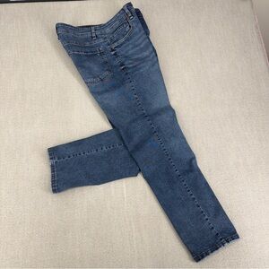 The Perfect Jeans Tpj Mens 35x30 Blue Athletic Fit Taper Stretch Whisker Faded